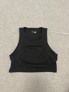 Aerie OFFLINE Keyhole Tank Top Black Size XS